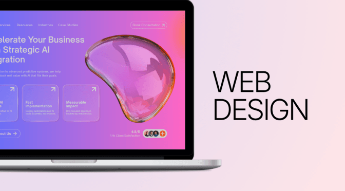 Modern responsive website design